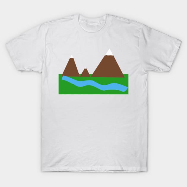 Simple Mountains T-Shirt by Chocoladecakeje